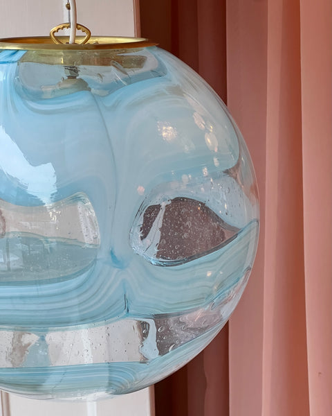 Ceiling lamp - Light blue / clear (D40)