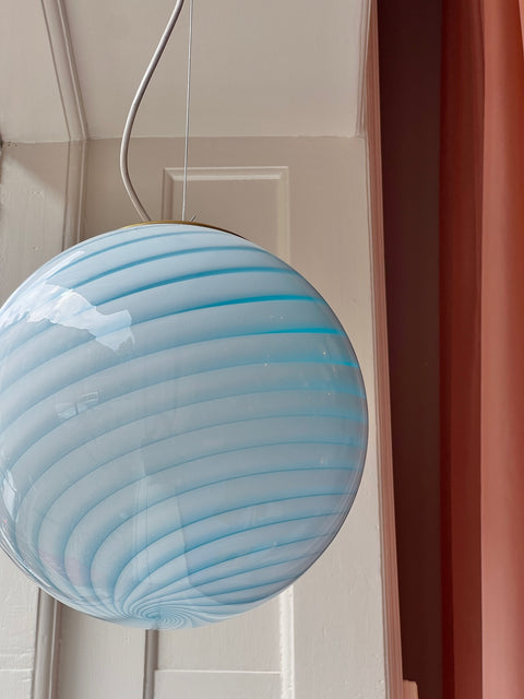Ceiling lamp - Aqua blue swirl (D30)