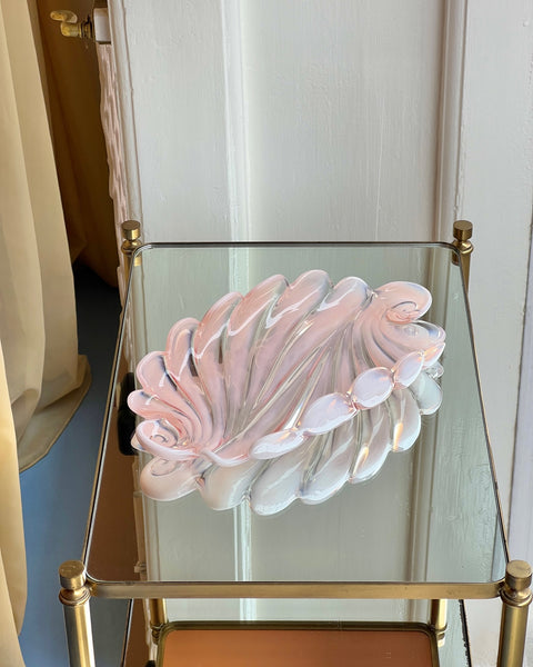 Vintage opal pink shell bowl
