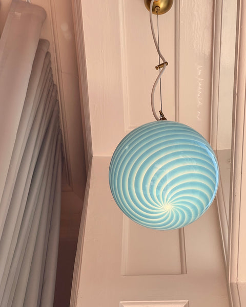 Ceiling lamp - Light blue swirl (D20)