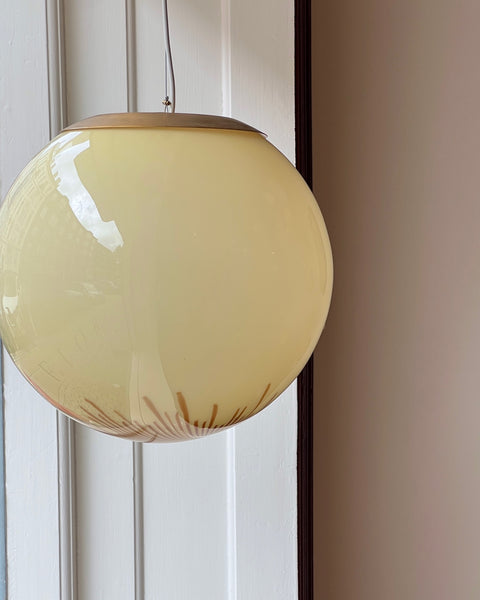 Vintage Ludovico Diaz de Santillana Murano Anemone ceiling lamp (D40)