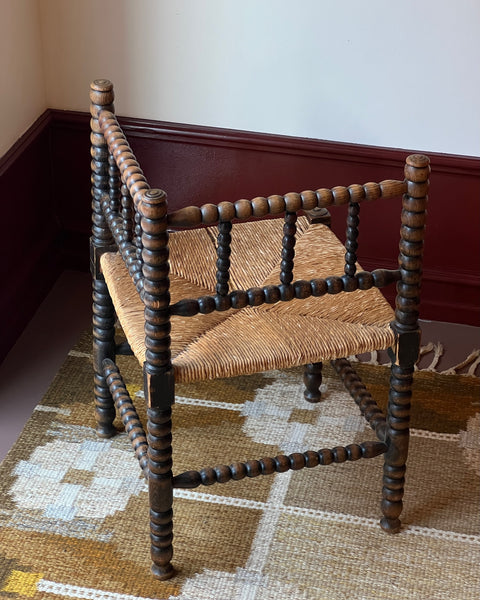 Vintage Bobbin corner chair