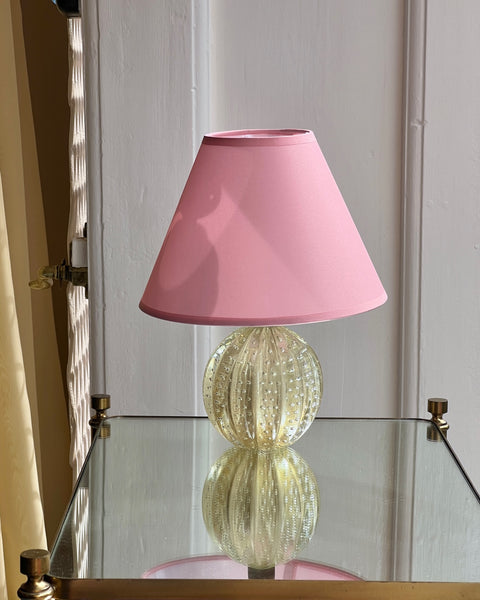 Vintage golden Murano table lamp (with shade)