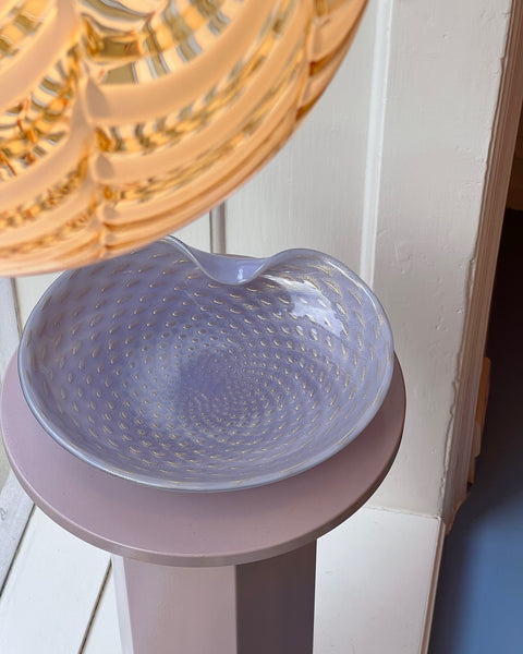 Large vintage purple Murano bowl