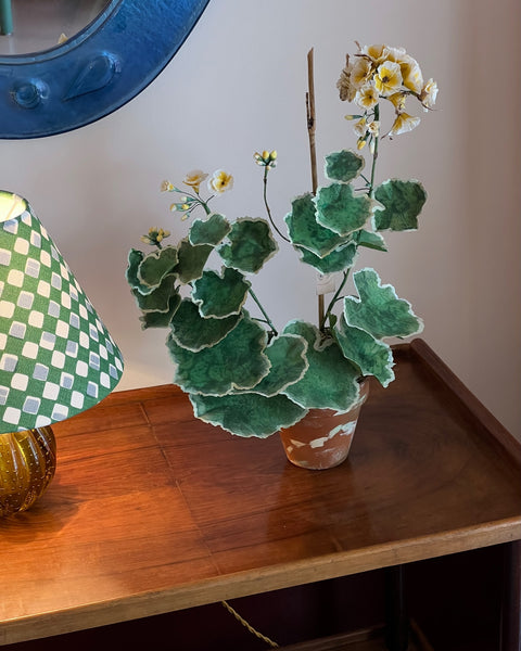 Paper flower ”Yellow pelargonium"