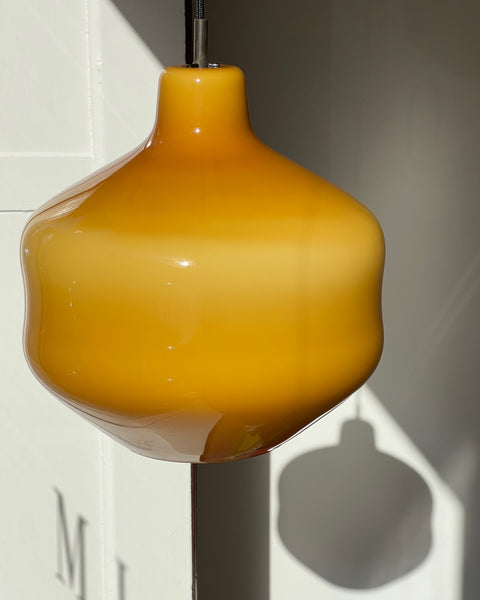 Vintage Massimo Vignelli Venini amber ceiling lamp