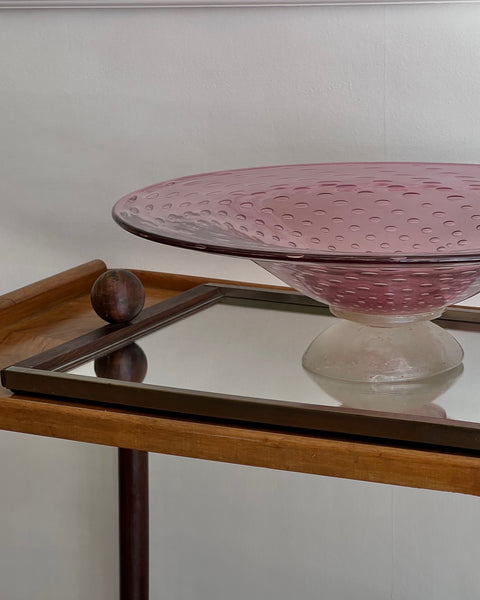 Large vintage purple seguso Murano bowl