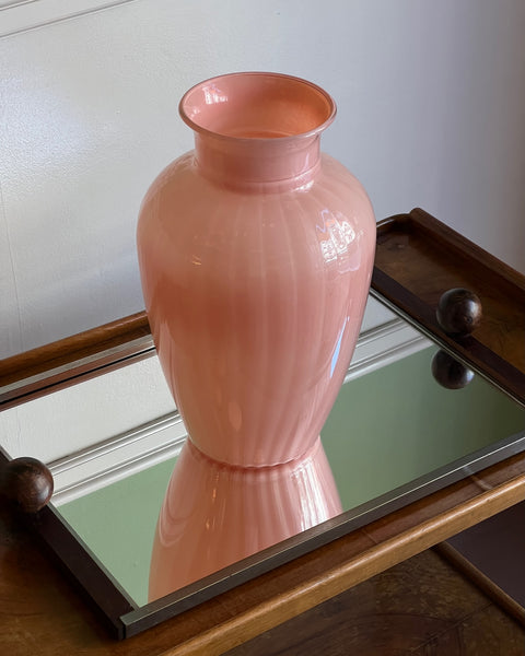 Vintage peach Murano vase
