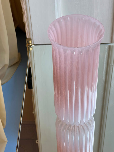 Vintage pink Murano vase