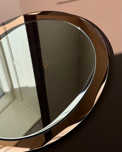 Vintage rosegold/pink Italian mirror