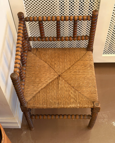Vintage Bobbin corner chair