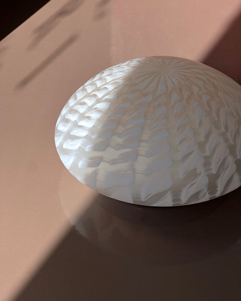 Vintage Murano blurred pink ceiling/wall lamp (D28)