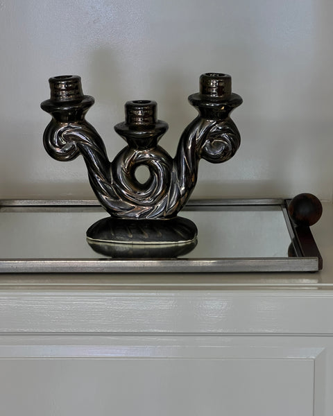 Vintage Vallauris ceramic candle holder