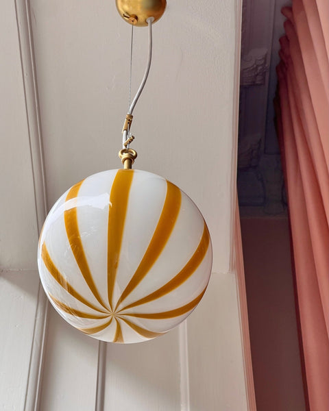 Ceiling lamp - Amber vertical stripes (D20)
