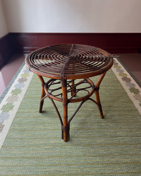 Vintage rattan table