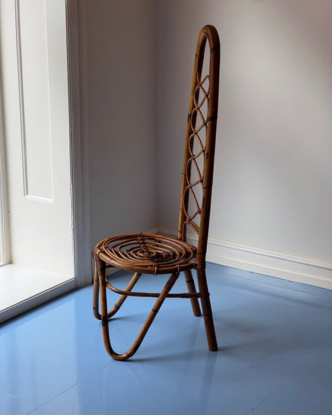 Vintage rattan/bamboo chair, Italy, 1960s