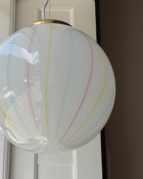 Vintage multi-colored Murano ceiling lamp (D35)