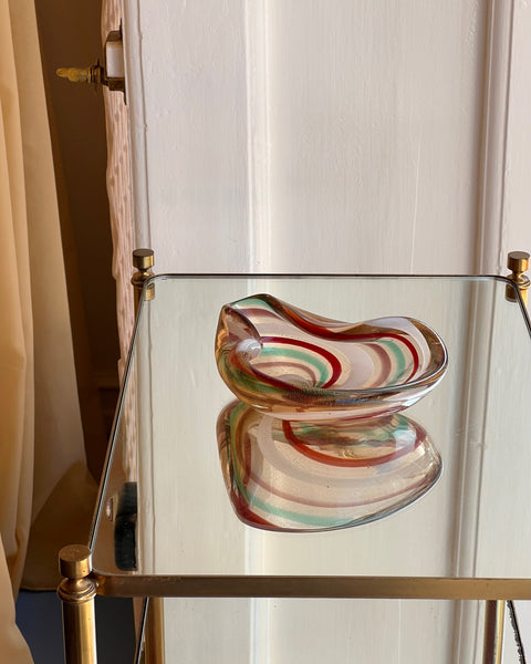 Vintage swirl Murano bowl