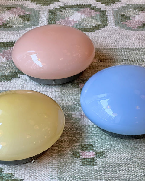 Vintage Murano peach ceiling/wall lamp