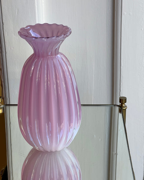 Vintage pink Murano vase