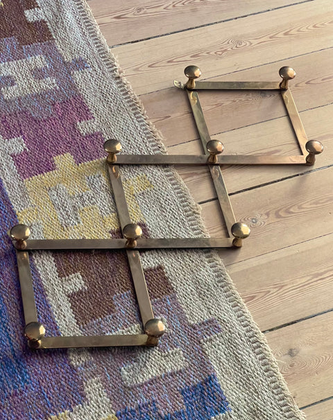 Vintage Italian brass coat rack