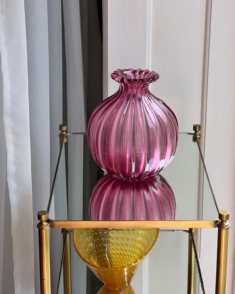 Vintage purple Murano vase