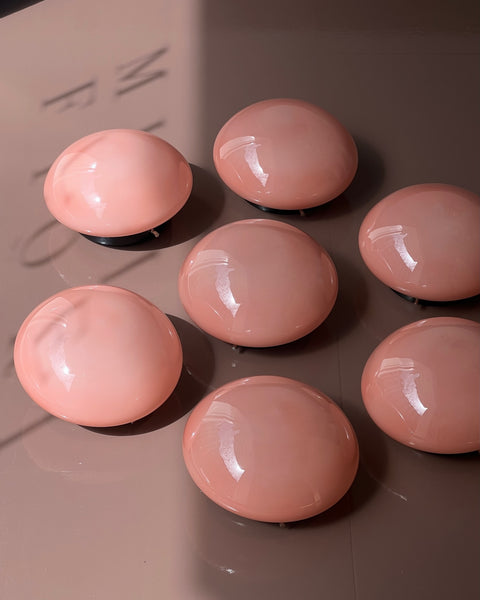 Vintage Murano peach ceiling/wall lamp (D20)