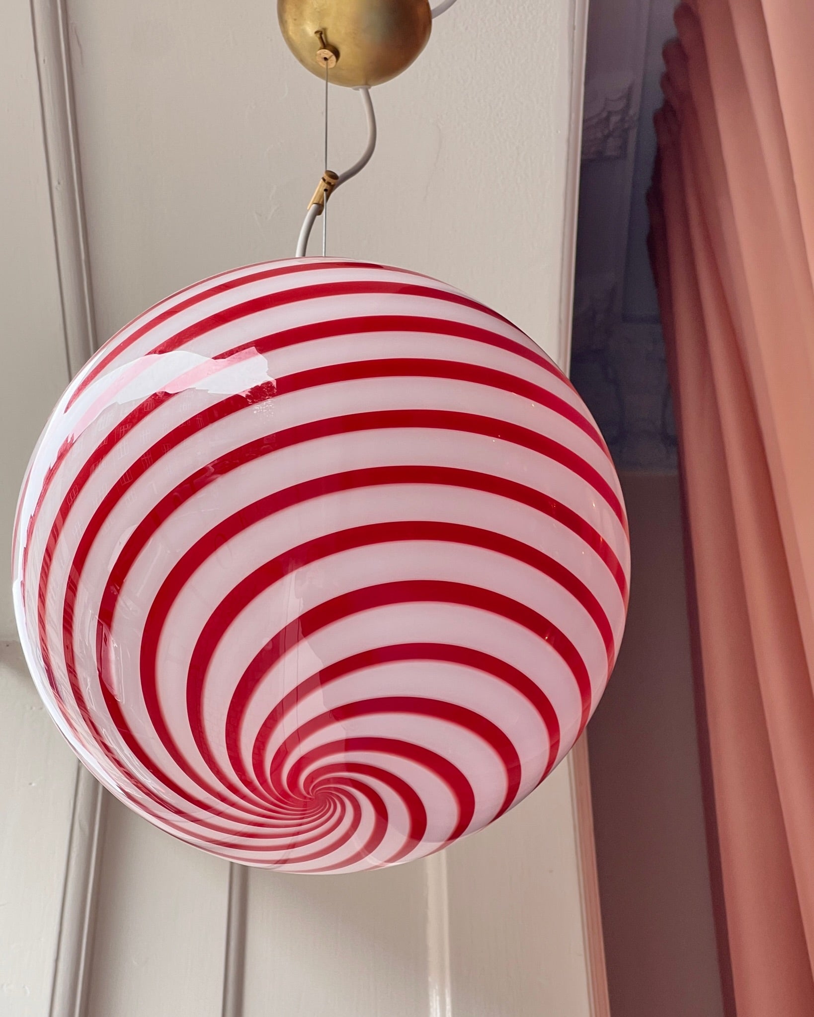 Red ceiling clearance light