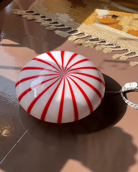 Ceiling/wall lamp - Red vertical stripes (D38) (Available upon request)