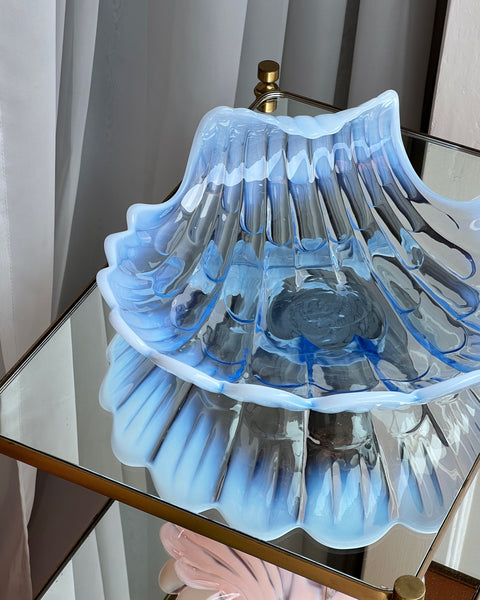 Vintage blue shell bowl