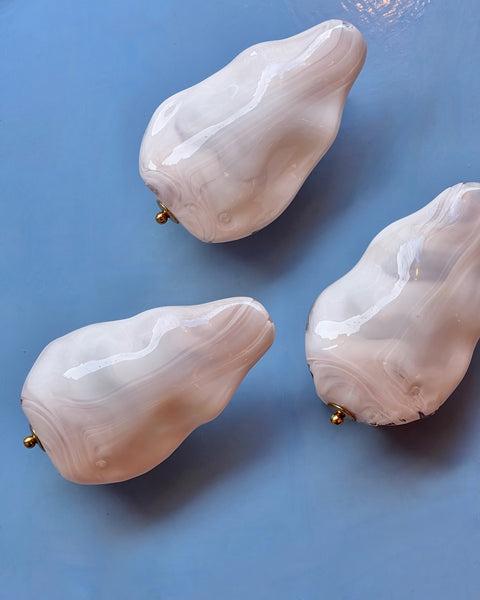 Vintage pink Murano wall lamp