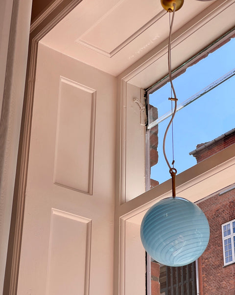 Ceiling lamp - Light blue swirl (D20)