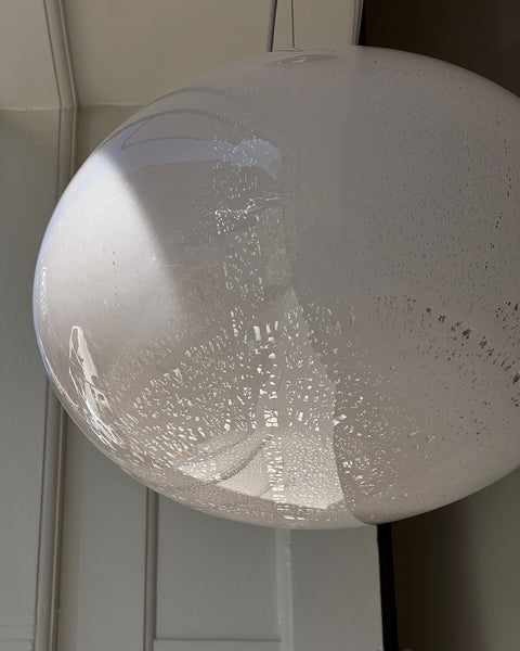 Vintage Murano pink/silver ceiling lamp (D45)