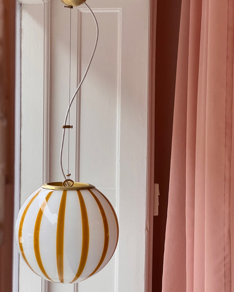 Ceiling lamp - Amber vertical stripes (D30)