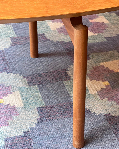 Vintage oak coffee table by Ole Wanscher