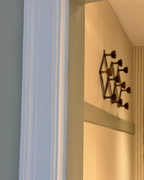 Vintage Azucena Brass Coat Hanger by Luigi Caccia Dominioni