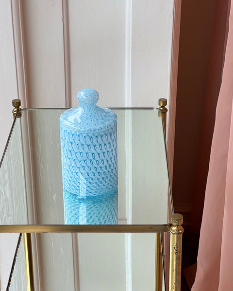 Vintage blue Murano bonbonniere