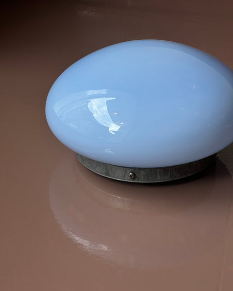 Vintage Murano blue ceiling/wall lamp