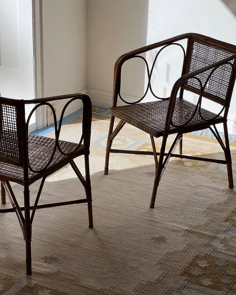 Vintage italian rattan Chair