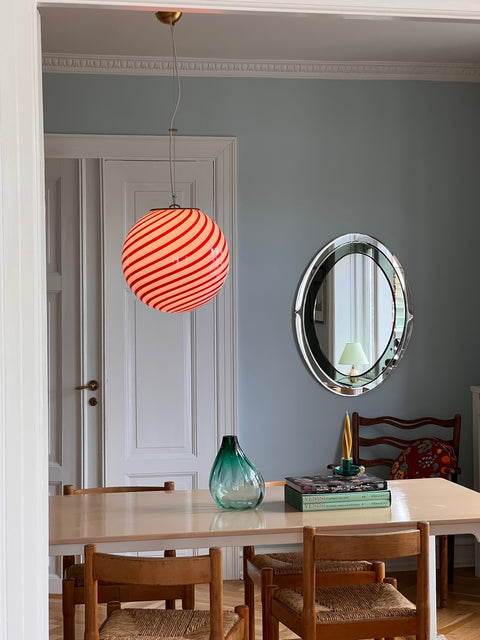 Ceiling lamp - Red swirl (D40)