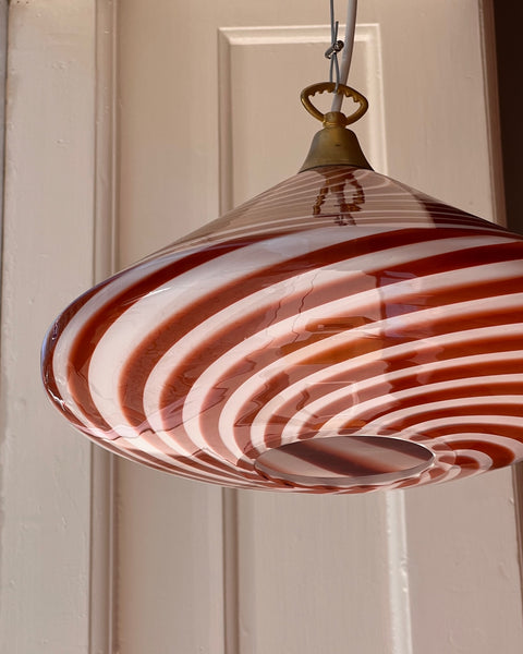 Candy ceiling lamp - Dark red swirl (sample)