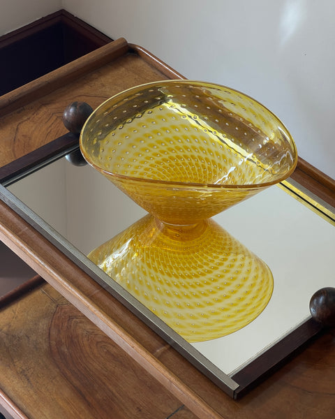 Vintage golden/yellow Murano bowl
