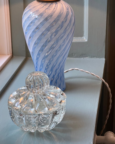 Vintage clear Murano bonbonniere