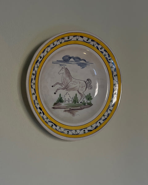 Vintage ceramic wall plate