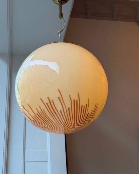 Vintage Ludovico Diaz de Santillana Murano Anemone ceiling lamp (D40)