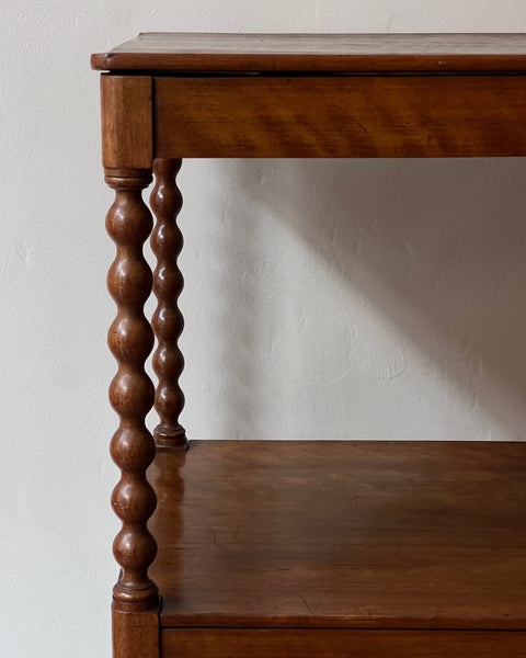 Vintage wooden bobbin etagere/shelves