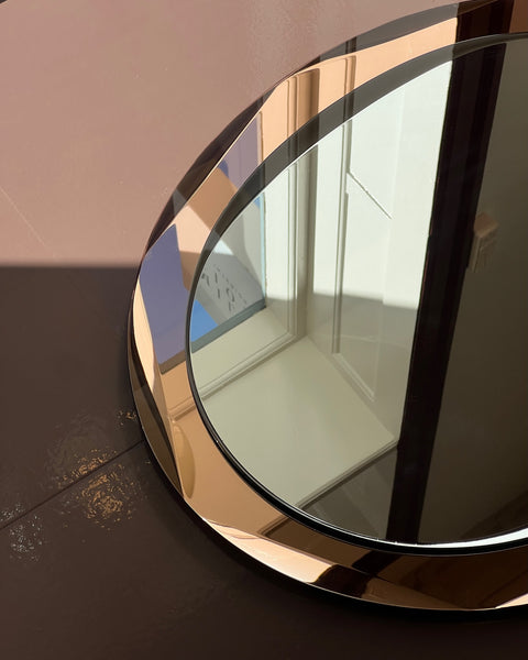 Vintage rosegold/pink Italian mirror
