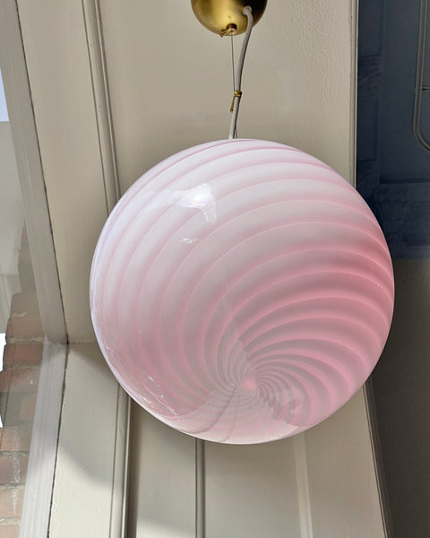 Ceiling lamp - Light pink swirl (D30)