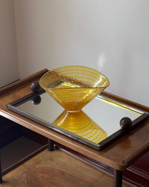 Vintage golden/yellow Murano bowl