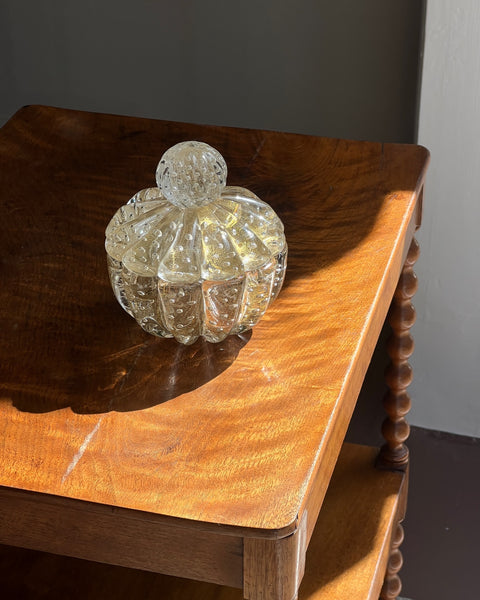 Vintage golden Murano bonbonniere